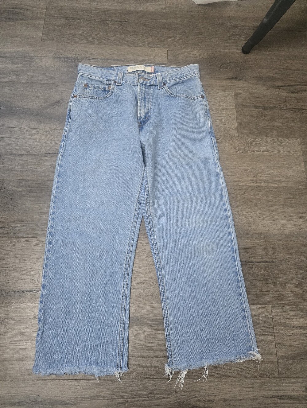 Levi's 505 Cutoff Pockets Removed Jeans Size 30 Waist Lightwash